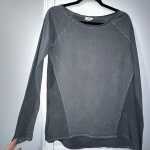 AG Adriano Goldschmied Gray Long Sleeve Top